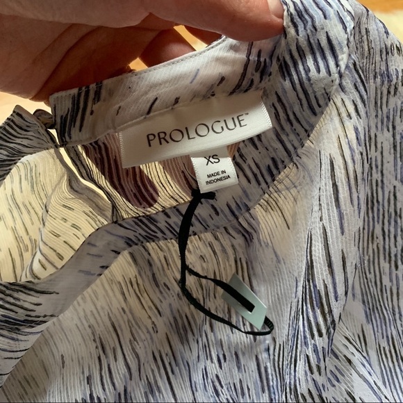 NWT Prologue Watercolor Sheer Loose Midi Dress XS - Picture 4 of 6